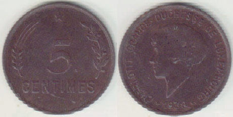 1930 Luxembourg 5 Centimes A008776